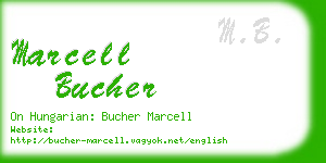marcell bucher business card